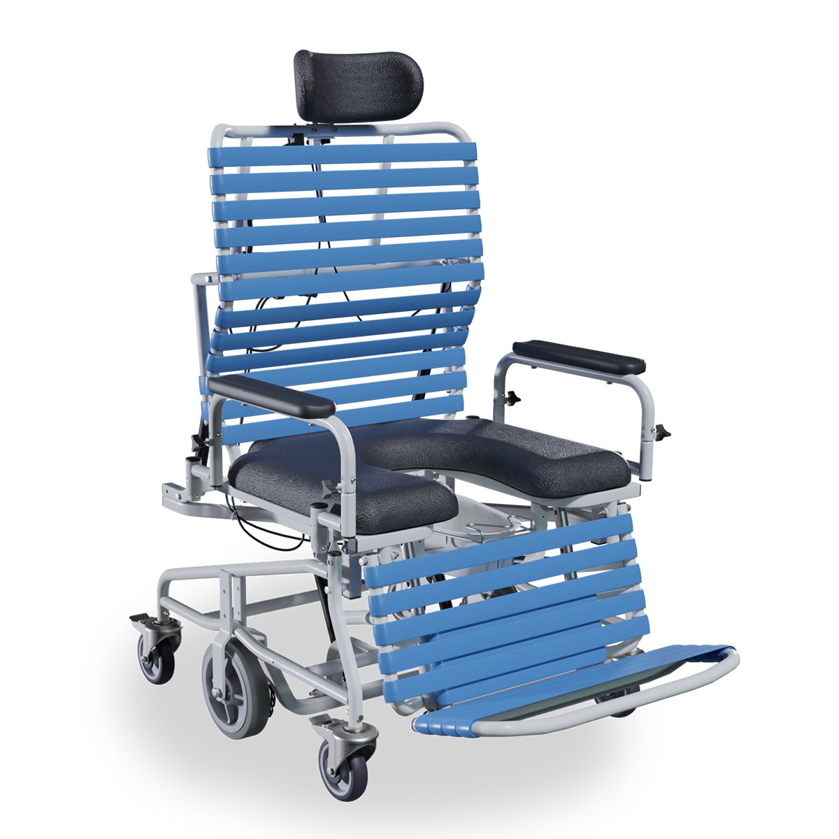 Broda Revive Bariatric Shower Commode Chair with Tilt & Recline (B385) – Image 2