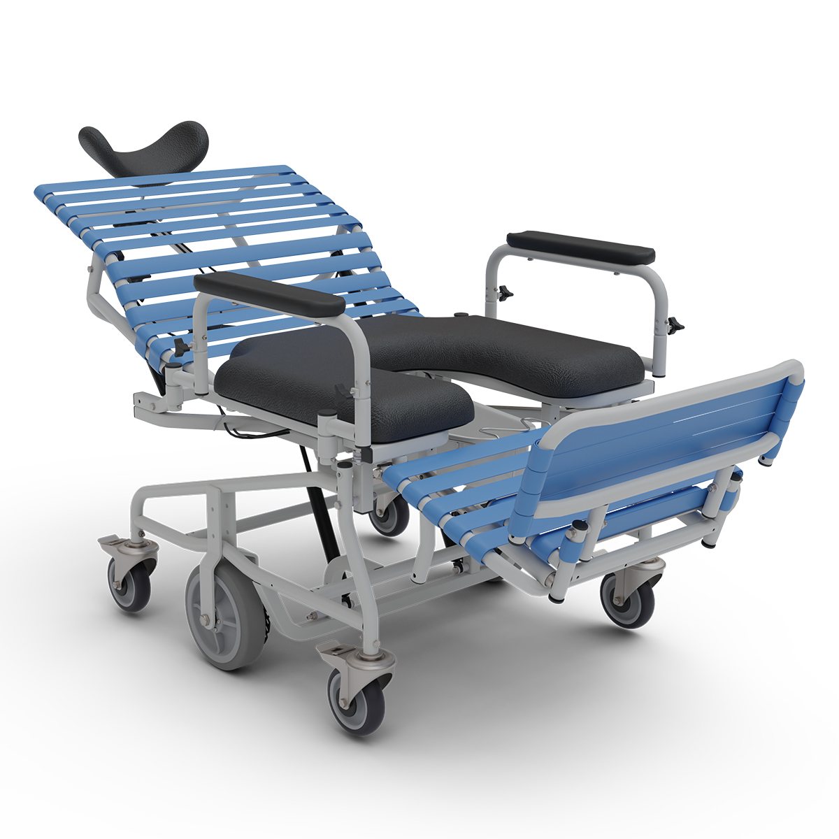 Broda Revive Bariatric Shower Commode Chair with Tilt & Recline (B385) – Image 5